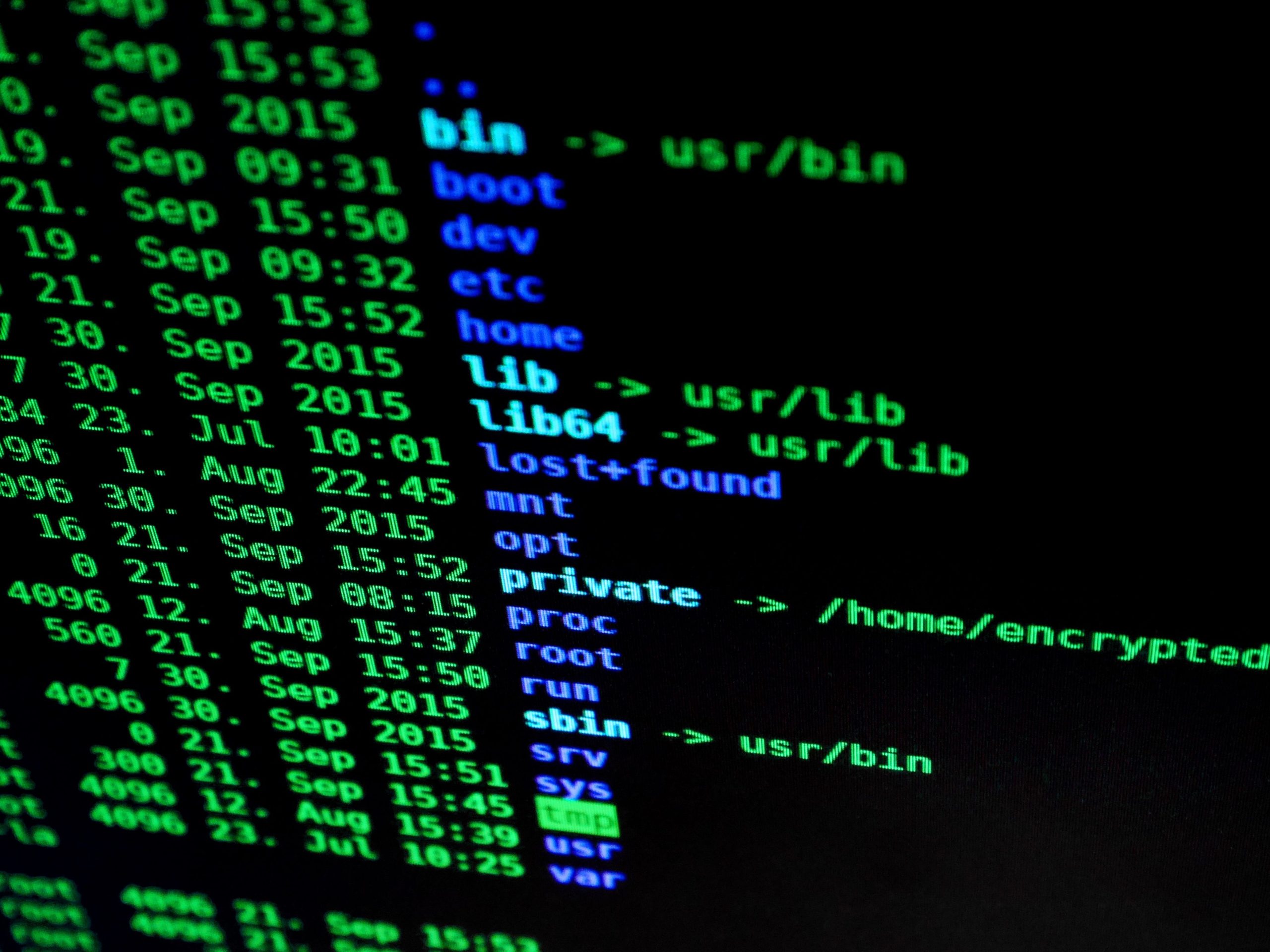 Gros plan d'un écran évoquant la cybersécurité